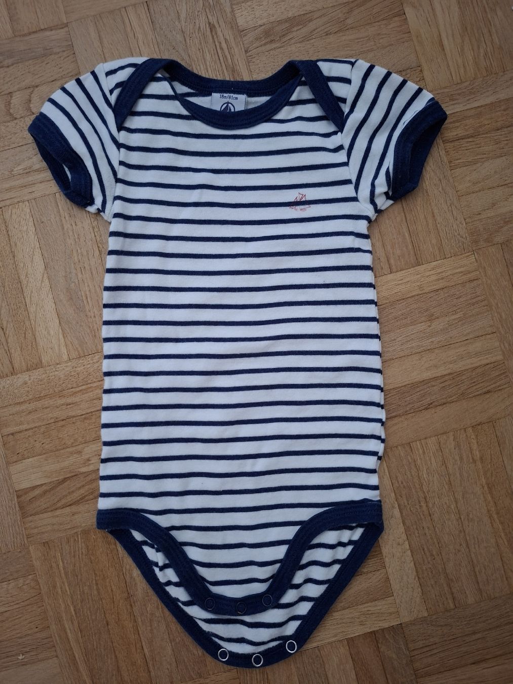 Petit Bateau Biancheria intima: Body bébé Petit Bateau rayé blanc bleu taille 81cm – Usato da Plan-les-Ouates venduto da Laly_92