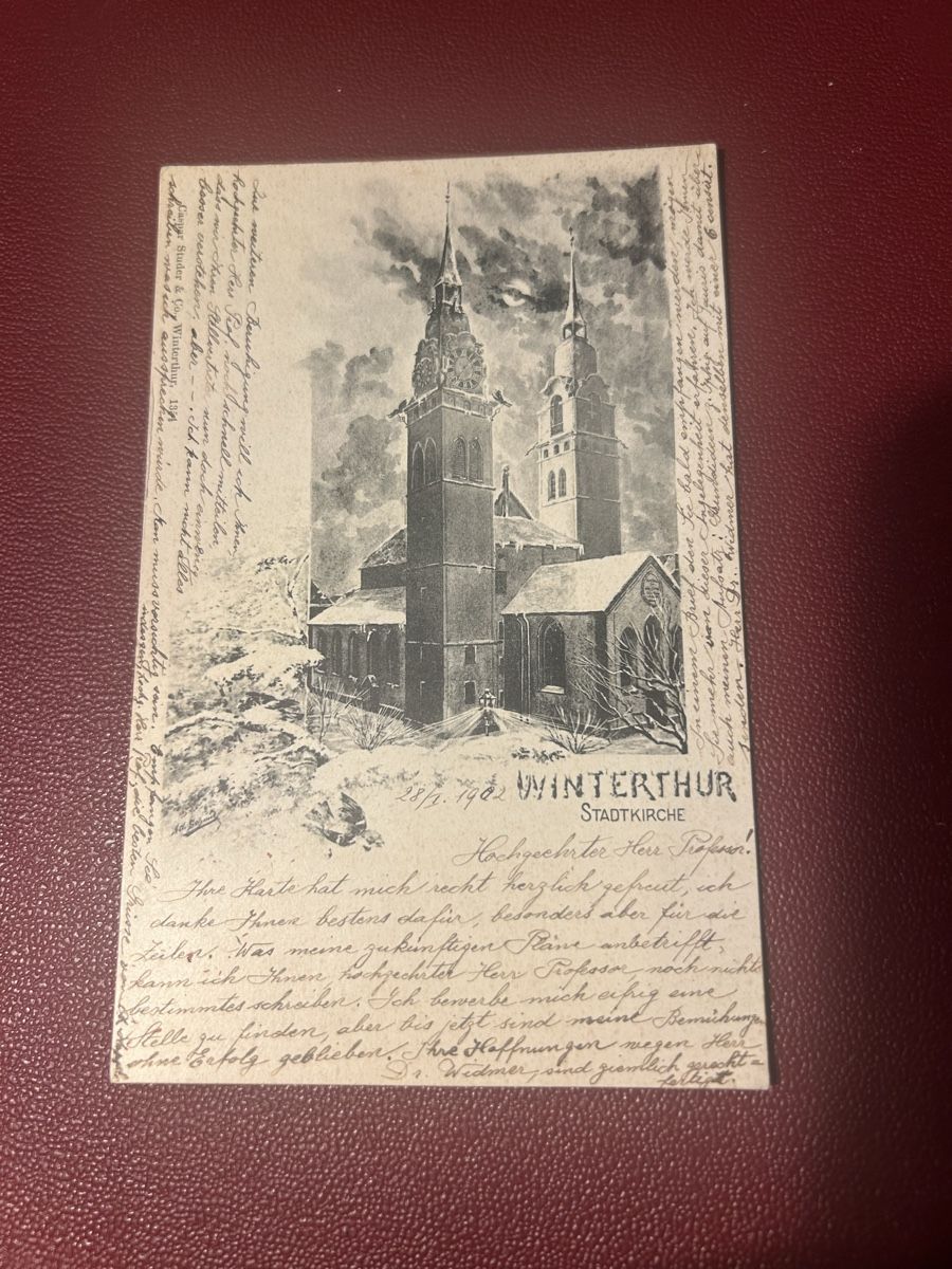 Cartes postales: Winterthur Stadtkirche 1902 – D'occasion à Breganzona par Milesbo