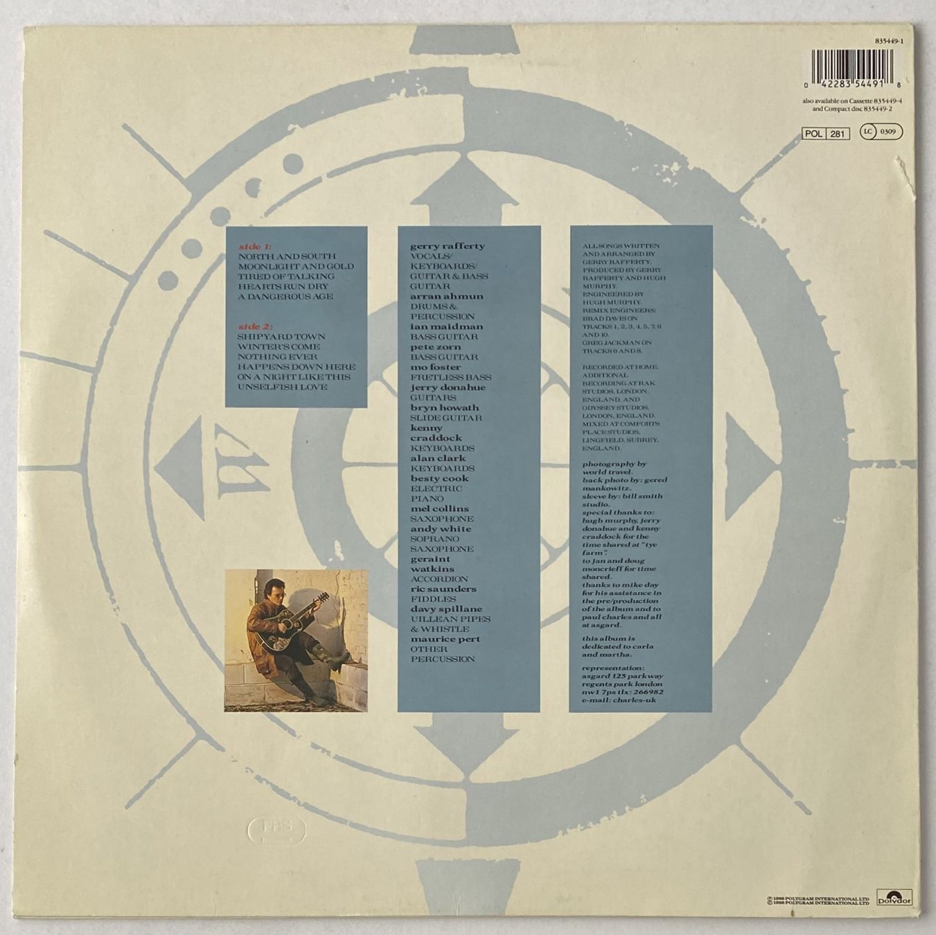 Dischi in vinile: Gerry Rafferty, North & South – Usato da Flums venduto da Empe1 1