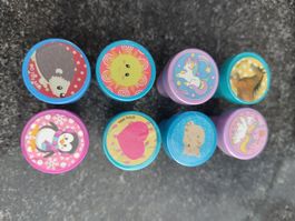 8 Stempel Pferd Einhorn Igel süss neu