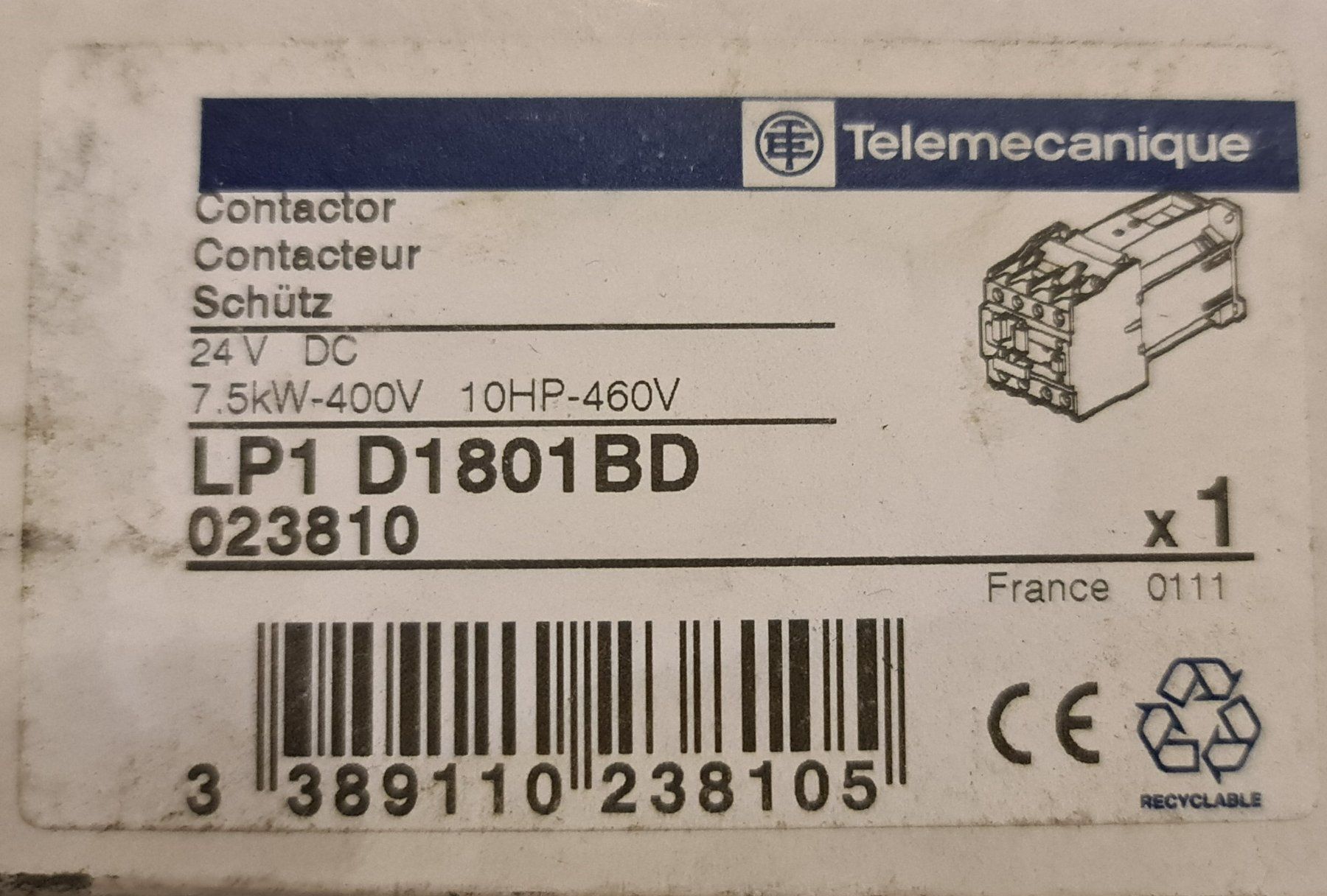 Stecker: Schütz LP1 D1801BD – Neu und originalverpackt aus Uerkheim von Kaufoption 1