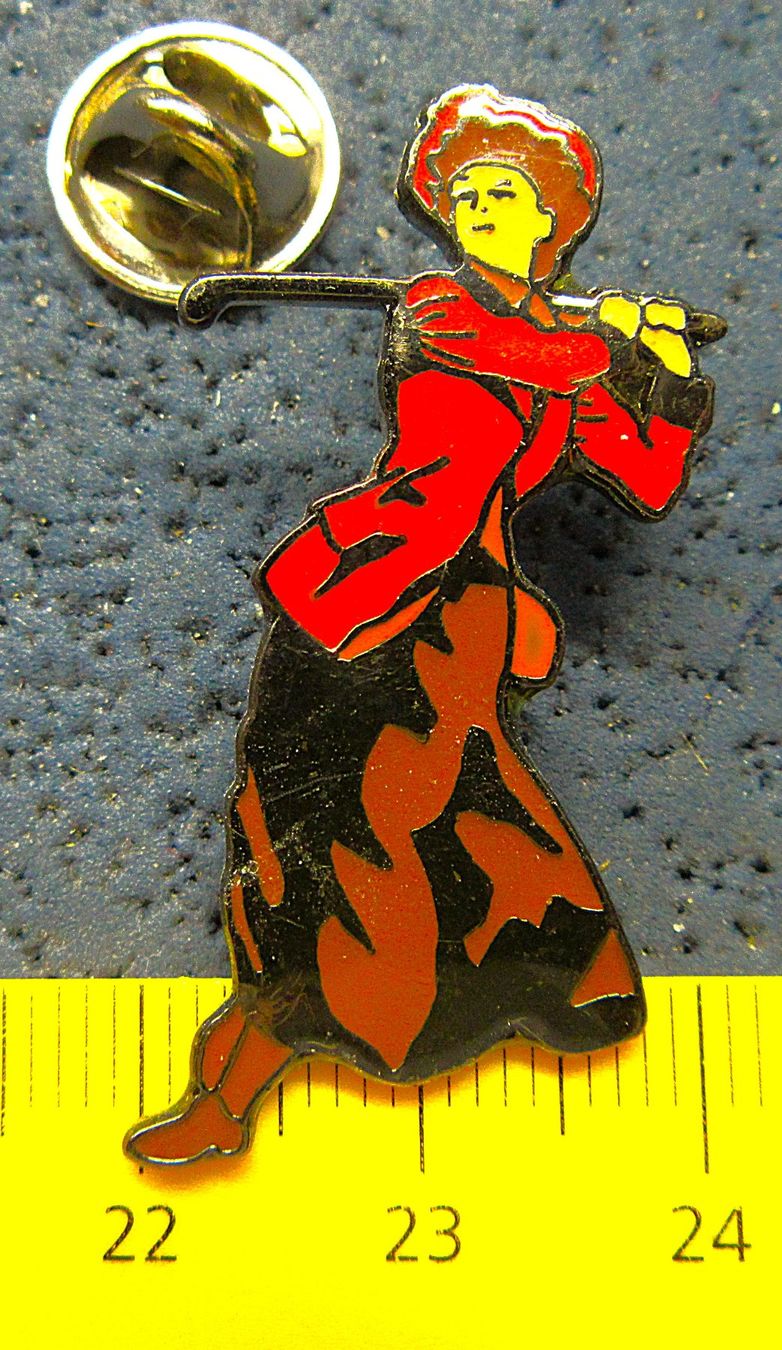 Plaketten & Abzeichen: GOLF LADY HÜBSCH VINTAGE PIN – Gebraucht aus Ettingen von Hausi4711 1