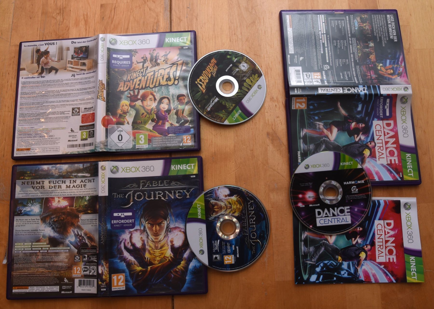 Microsoft Giochi: Fable Journey + Dance Central + Kinect Adventure – Usato da Frenkendorf venduto da gelbeZinnie