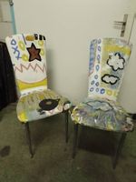2x Vintage Stühle, Kunst Unikate, von Juri pezcamino 👍