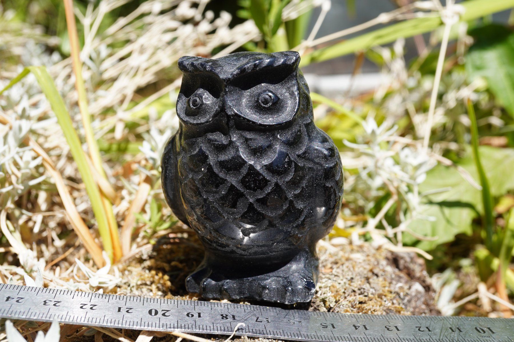 Minerali & Pietre curative: Eule  Obsidian    8cm x 5cm  Räumung    (1) – Nuovo e nell'imballaggio originale da Eschenbach SG venduto da topstone