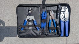 Set mit Crimpzangen für Solarkabel