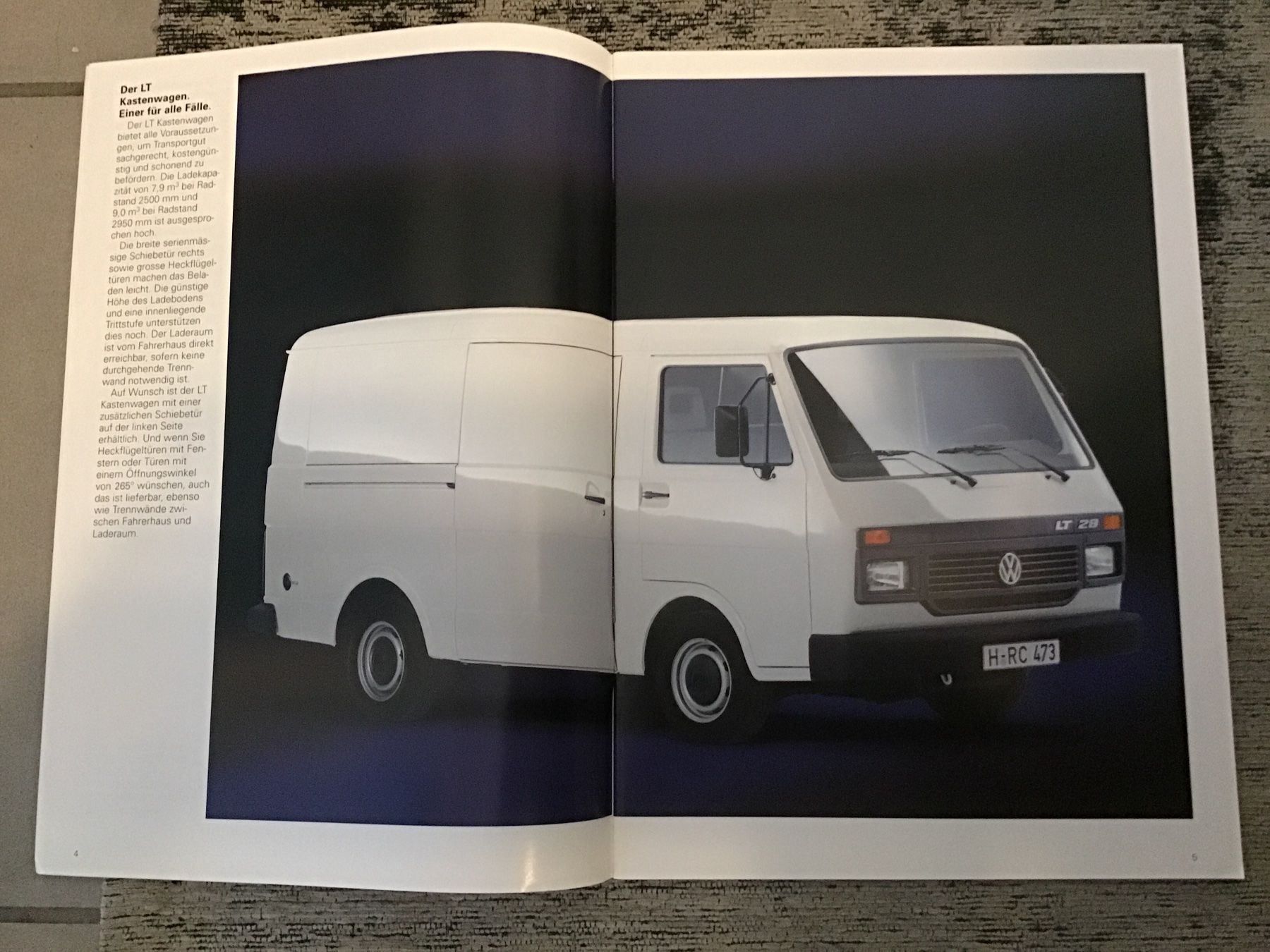 VW Documenti: VW LT Verkaufsprospekt August 1994 – Usato da Scherzingen venduto da Starseller62 2