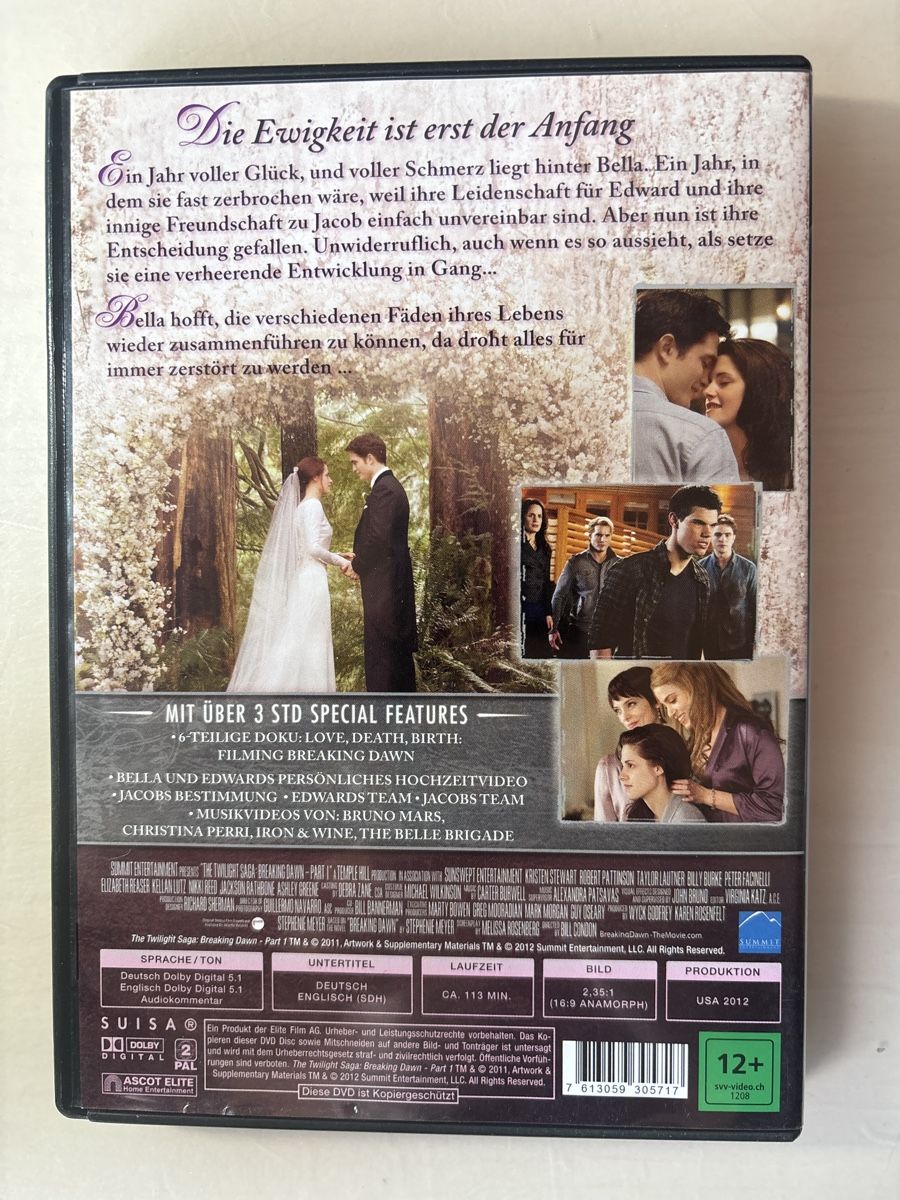 Tous les DVDs: The Twilight - Breaking Dawn  – D'occasion à Ruswil par Slivio_ 1