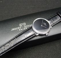 Jaquet Girard Uhr, Handaufzug, Lederband - NEUWERTIG (55)