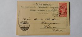 Carte postale Weltpostverein 1900
