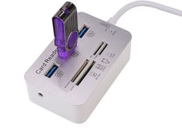 Splitter USB Hub 3.0 Kartenleser All-in-One 3 Ports