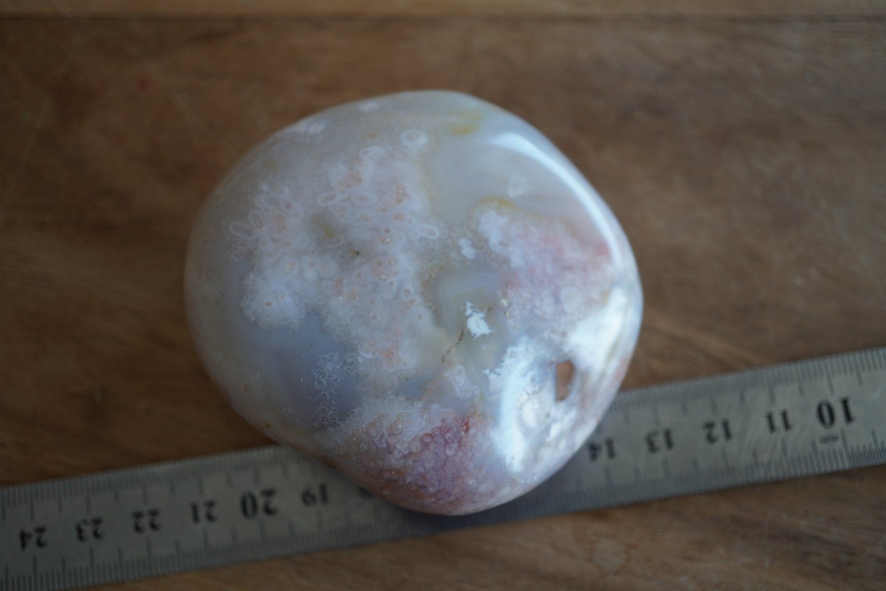 Minerali & Pietre curative: Chalcedon Achat Jumbo Trommelstein  8cm x 7cm – Nuovo e nell'imballaggio originale da Eschenbach SG venduto da topstone 1