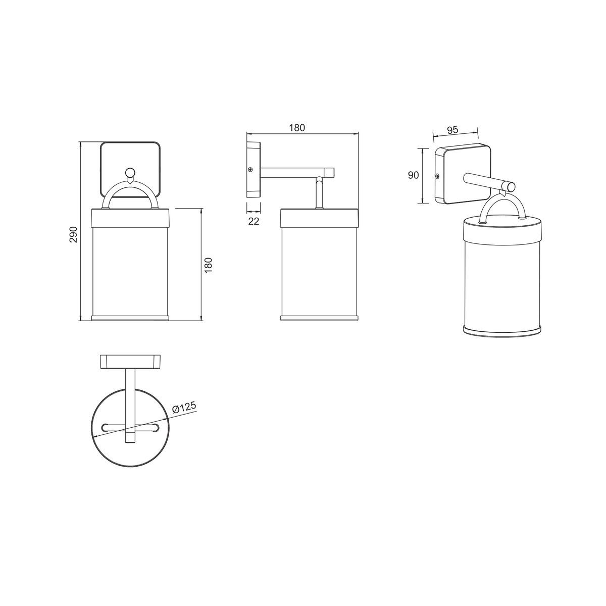 Lampade: Aussen Wandleuchte, IP44, 29 cm Höhe – Nuovo (secondo la descrizione) da Kreuzlingen venduto da Smart-Light 8
