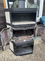 Poêle Rika FCK 8KW, porte vitrée cassée,