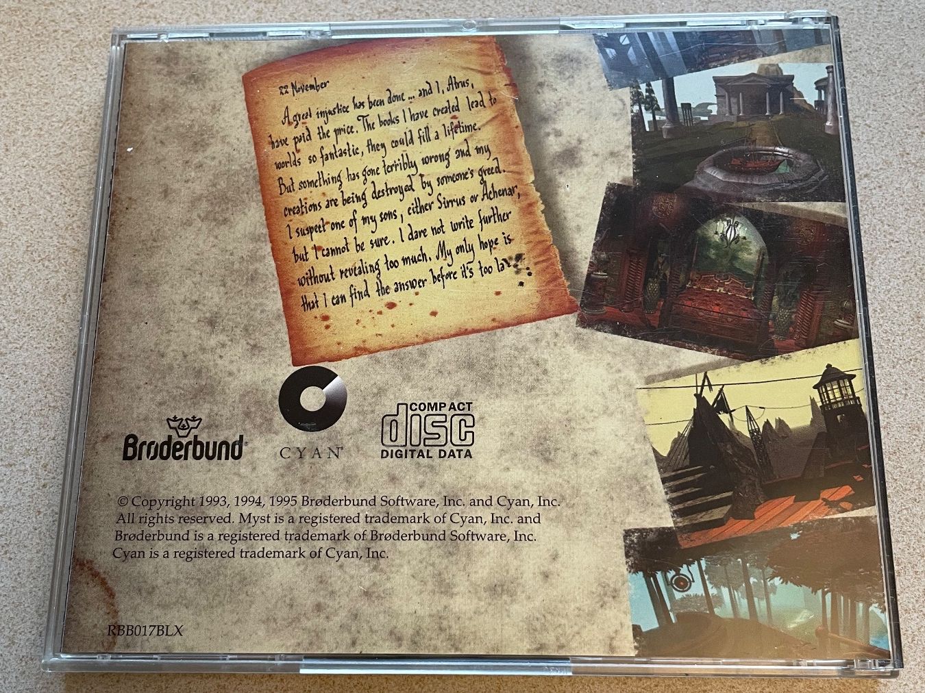 Giochi: MYST pour MPC / Windows 3.1 – Usato da Nyon venduto da Alex017 2