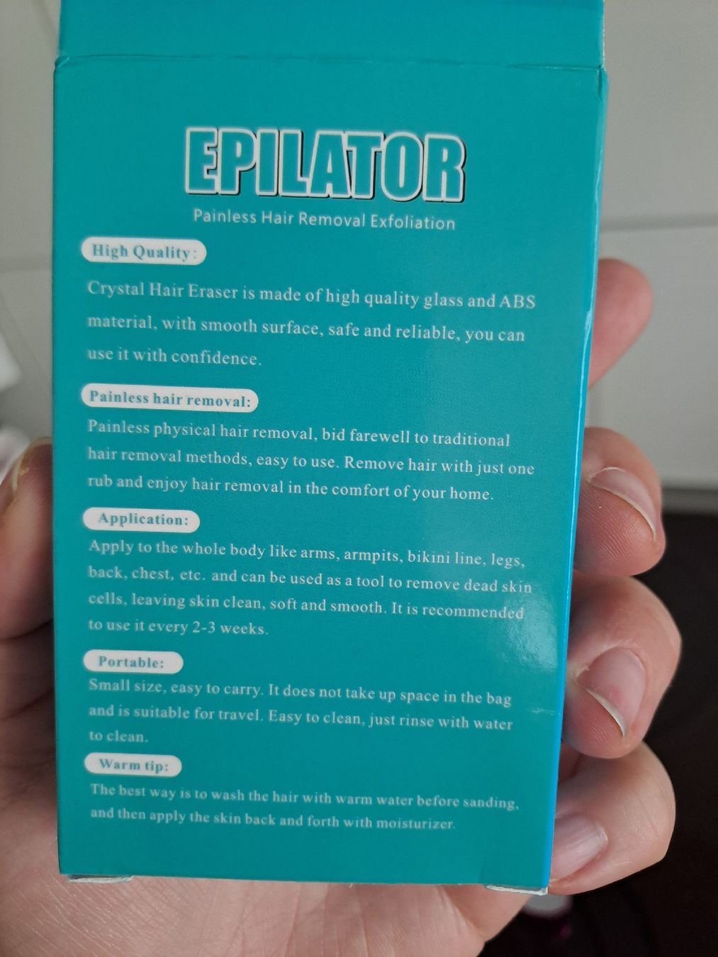 Epilateurs: 2x Kristall Haarentferner neu mit Verpackung – Neuf avec emballage d'origine à Rickenbach LU par bishiida 3