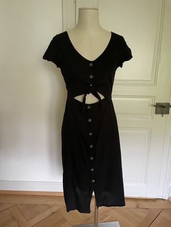 Hollister Kleid Schwarz Gr. 36 bauchfrei