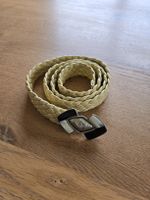 Geflochtener Ledergürtel mit Schnalle 