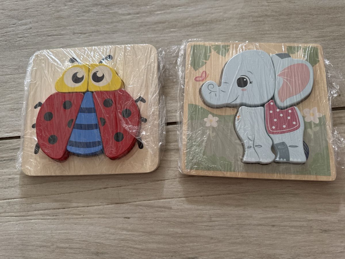 Puzzle: Holzpuzzle Set: Marienkäfer & Elefant – Usato da Dittingen venduto da Estrella46