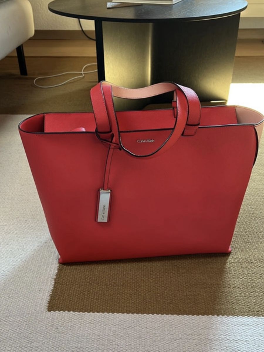 Calvin Klein Borse da donna: Calvin Klein Shopper Tasche rot/rosa – Nuovo (secondo la descrizione) da Bern venduto da fel_r5br