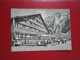 Säntis Schwägalp Restaurant stark belebt 1957