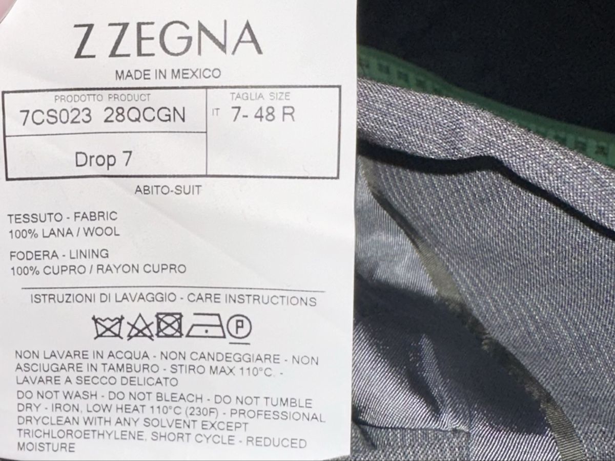 Zegna Giacche: Z ZEGNA BLAZER HERREN GR. 48R – Usato da Unteraegeri venduto da MH203 9