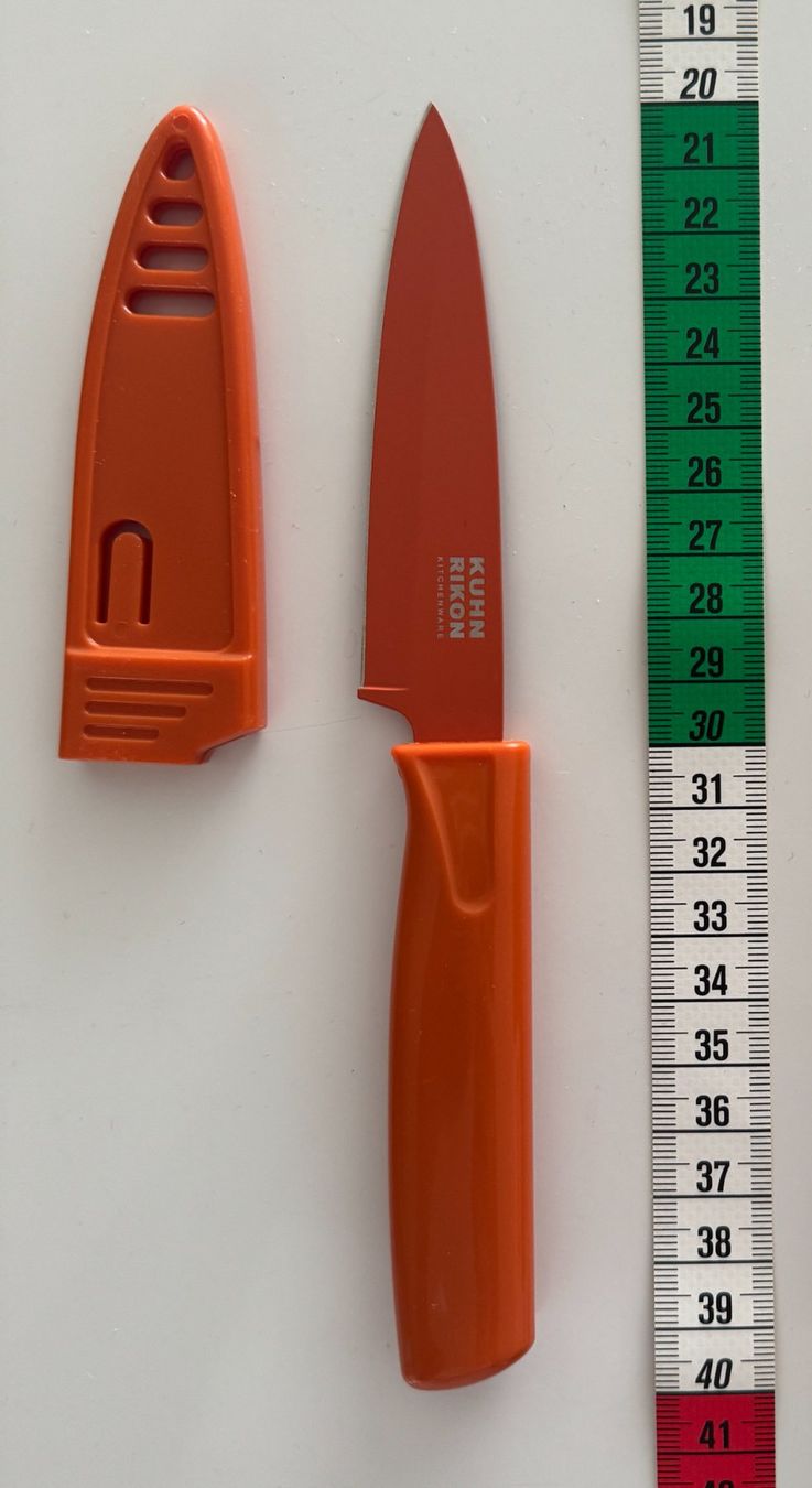 Kuhn Coltelli da cucina: Kuhn Rikon Küchenmesser, orange – Usato da Winterthur venduto da YaV 1