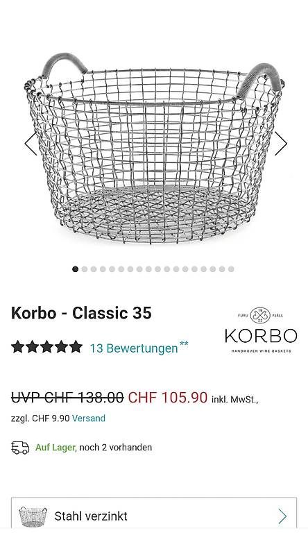 Altro per la casa: Korbo Classic 35 – Nuovo (secondo la descrizione) da Kriens venduto da goats-farmer