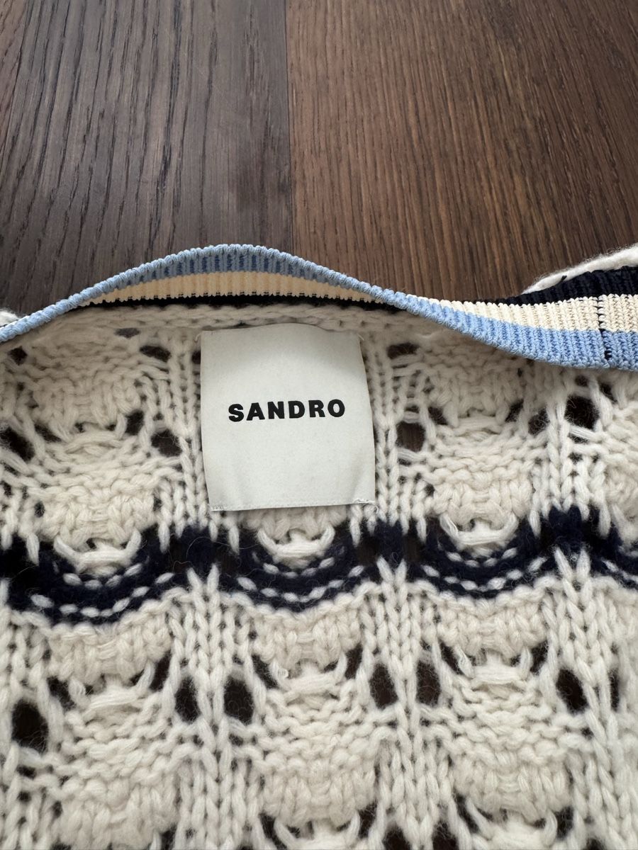 Sandro Giacche: Sandro Strickjacke Gr. S Offwhite/Blau – Usato da Männedorf venduto da ale_c76g 3