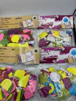 Bastelset: 4 Packungen mit Aufklebern, viele Formen