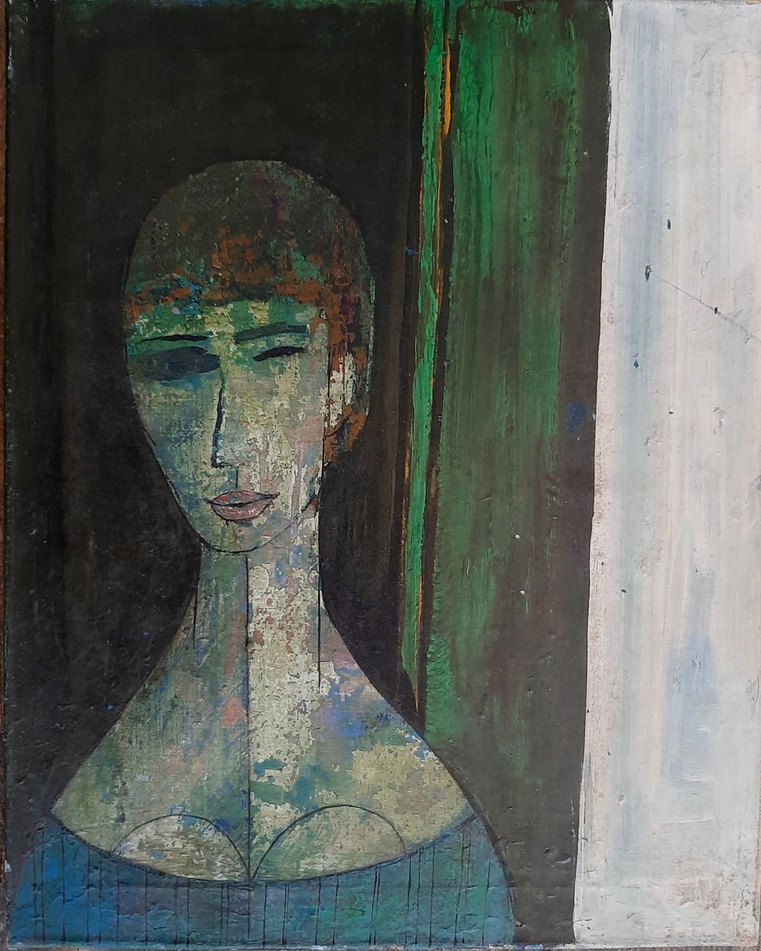Dipinti: Midcentury Gemälde im Stil Modigliani – Usato da Arbon venduto da torso444 1