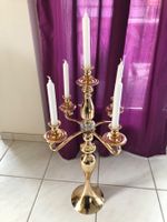 Kerzenständer, goldfarbig, 5 Kerzen