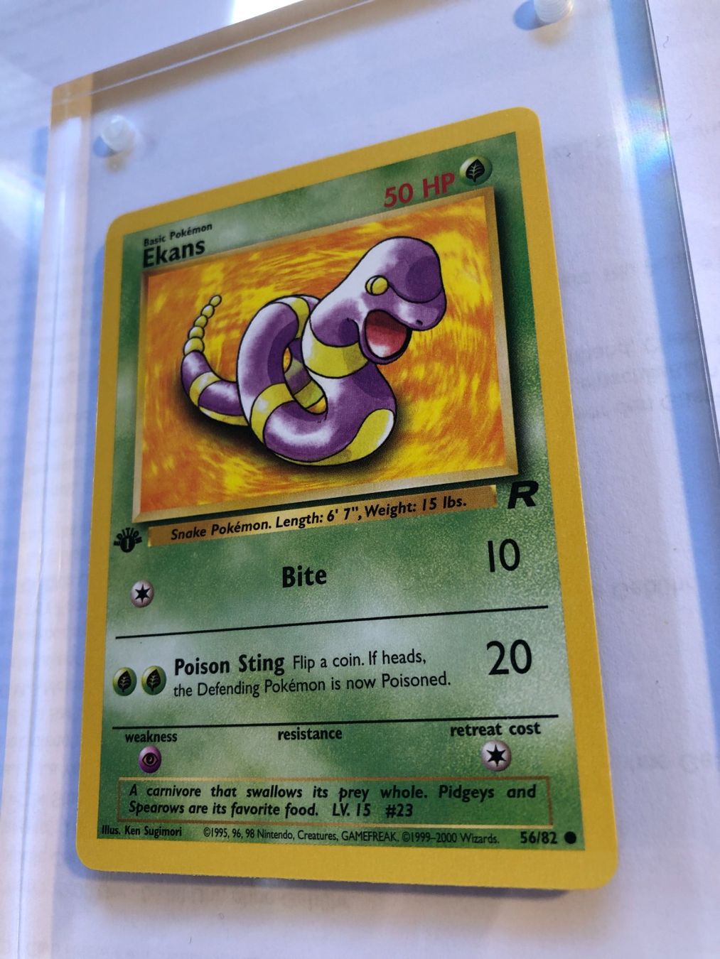 Sammelbilder & Trading cards: Ekans 1st Team Rocket - MINT - ab 1.- – Gebraucht aus Giubiasco von dan_pr8b 2