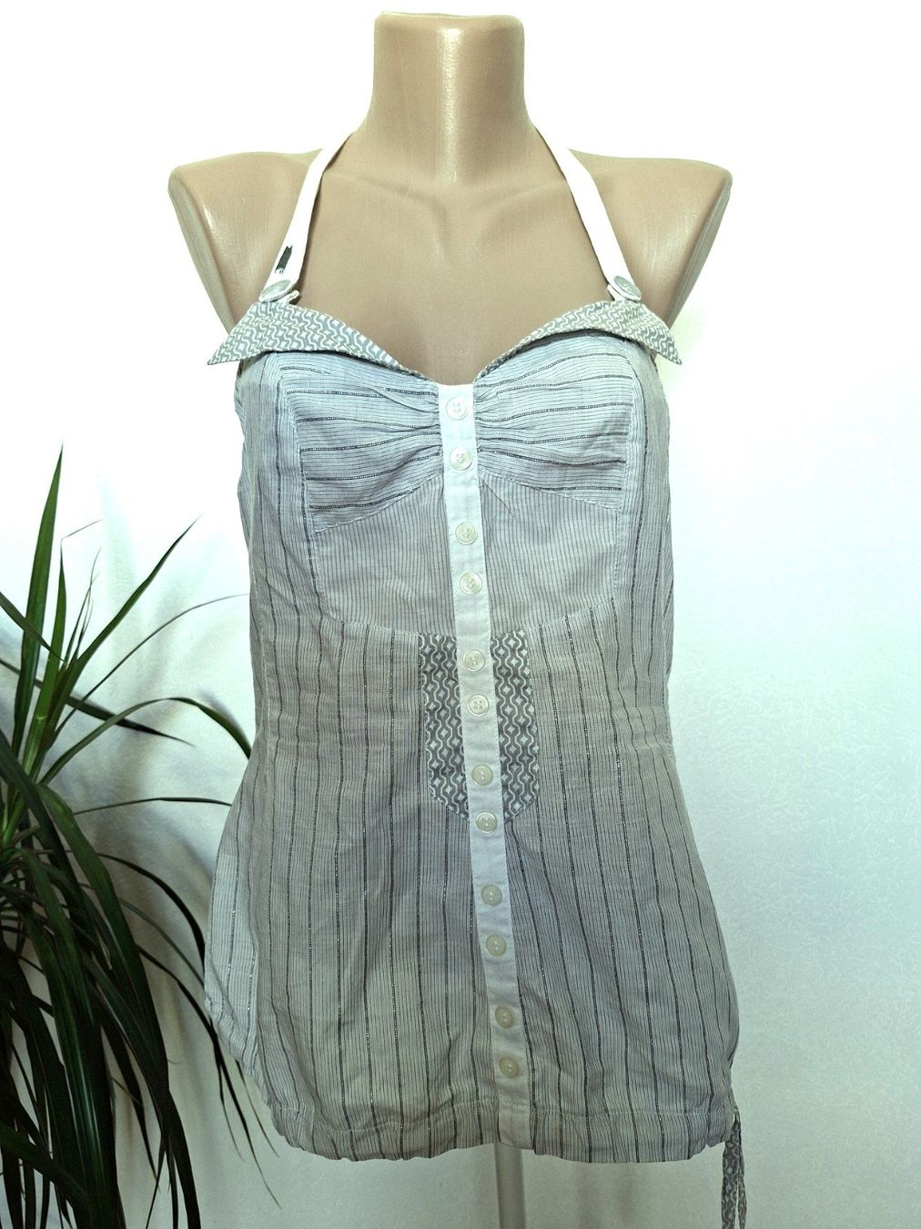 IKKS Top: Top gris perle - IKKS– Taille M – Usato da boudry venduto da Let_20