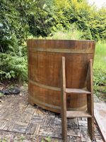 Holzbottich / Tauchfass für Garten – Wellness pur