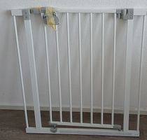 Treppenschutzgitter Metall weiss guter Zustand