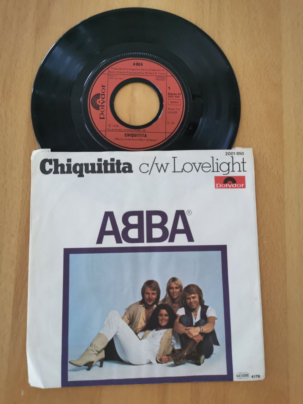 Dischi in vinile: ABBA - Chiquitita / Lovelight - Single – Usato da St.Gallen venduto da Tamal0204