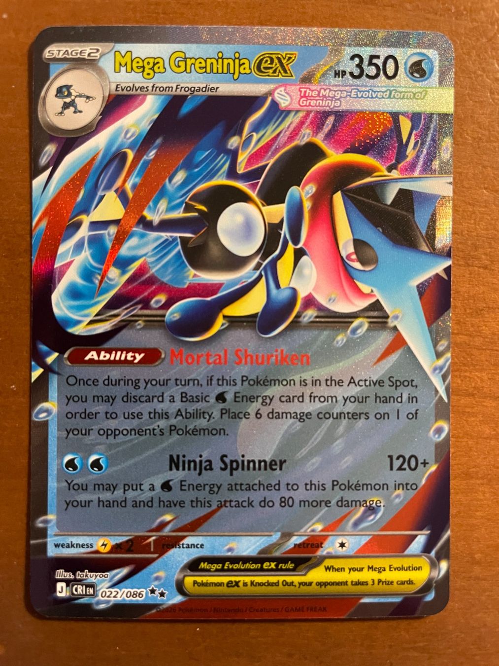 Pokémon Sammelbilder & Trading cards: Pokemon Mega Greninja eX (Versand gratis) – Neu (gemäss Beschreibung) aus Chur von Angerson
