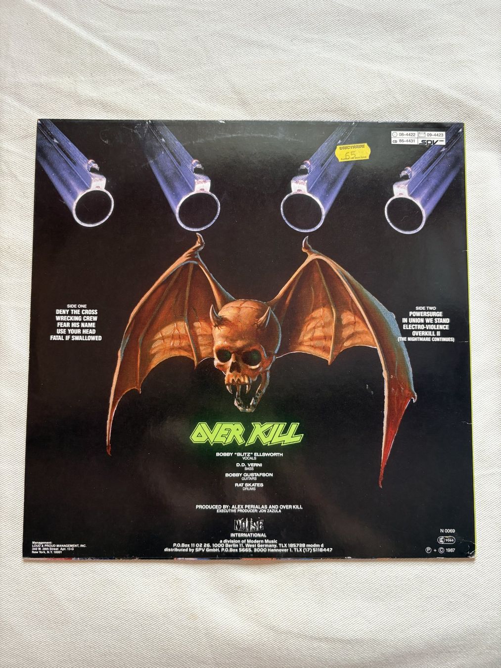 Dischi in vinile: Overkill ‎– Taking Over vinyl LP first press 1987! – Usato da Effretikon venduto da ChrisLamberger 1