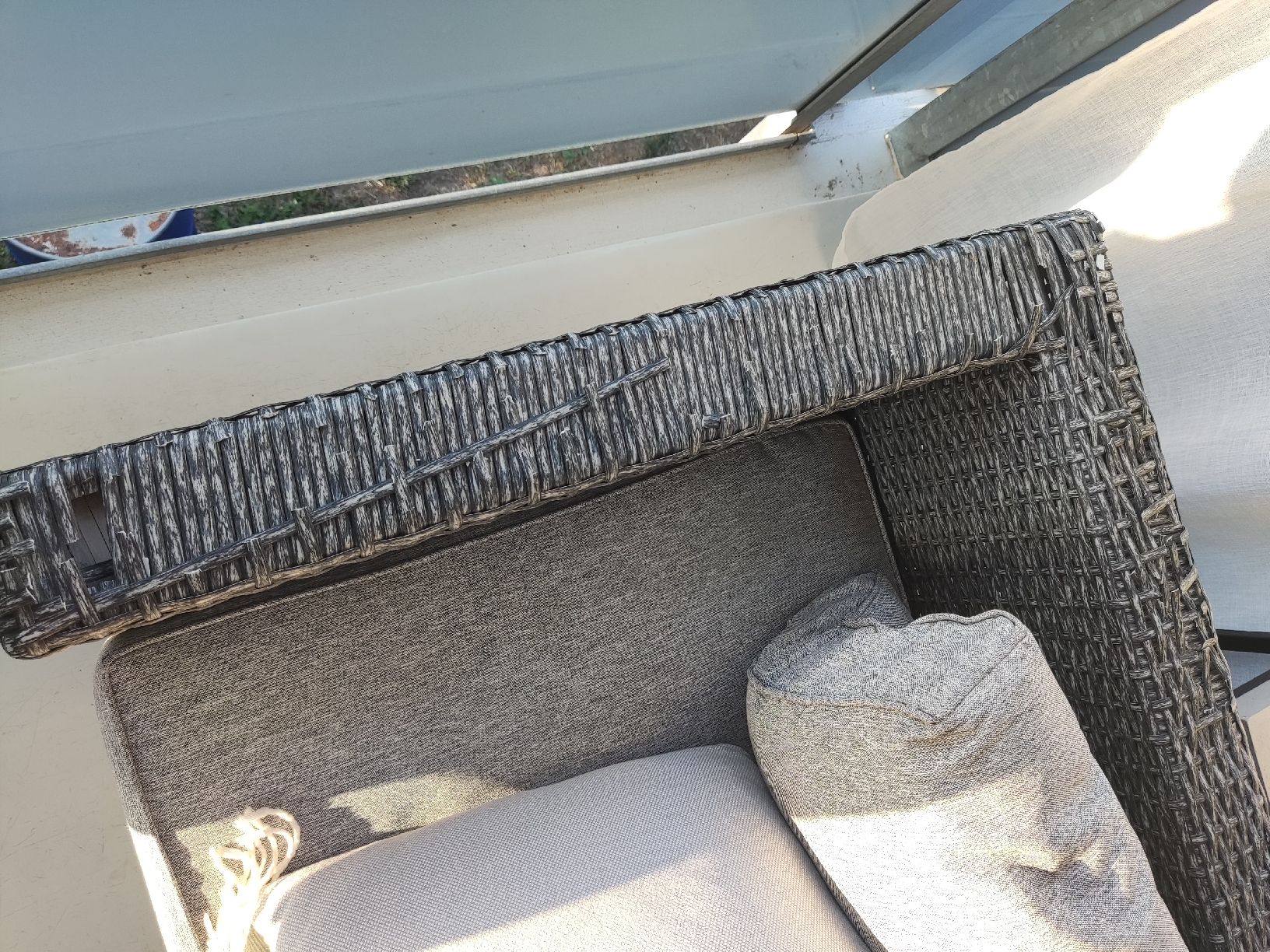 Divani: Garten Lounge Sofa Polyrattan Grau gebraucht – Usato da Starrkirch-Wil venduto da sil_x69w 3