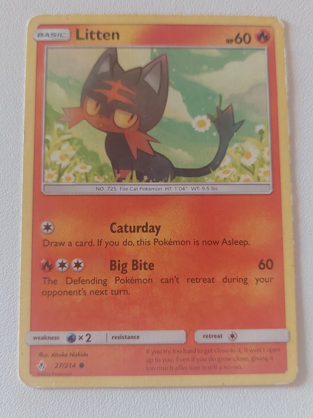 Pokémon Carte collezionabili: Litten Pokémon Karte – Usato da Erlinsbach venduto da pfunky