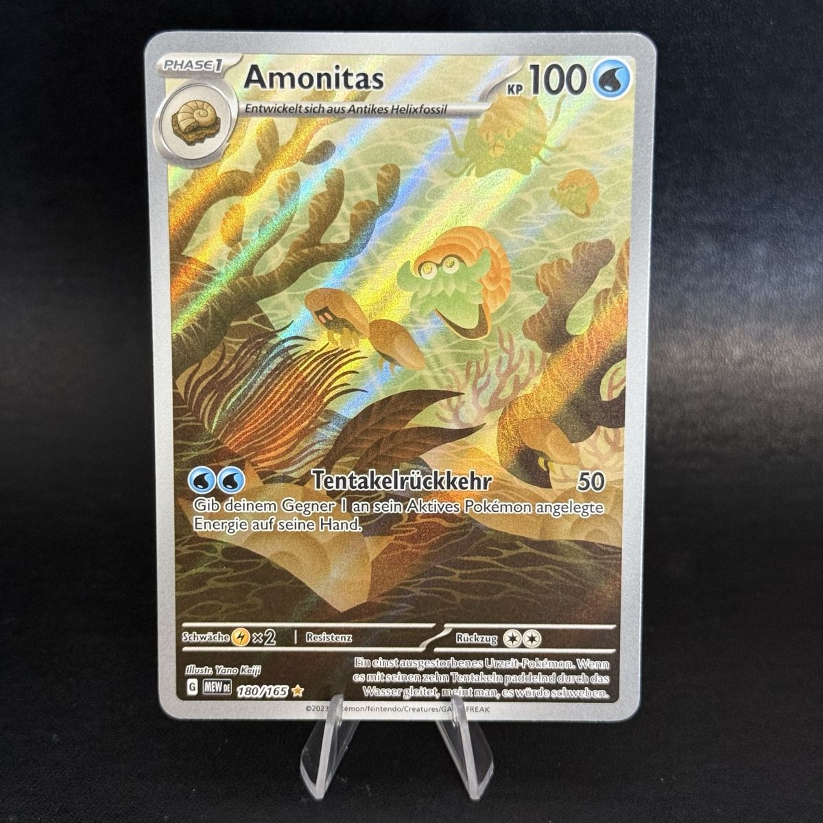 Pokémon Carte collezionabili: AMONITAS 180/165 DE🐚 – Nuovo (secondo la descrizione) da Rickenbach LU venduto da pokeblubi
