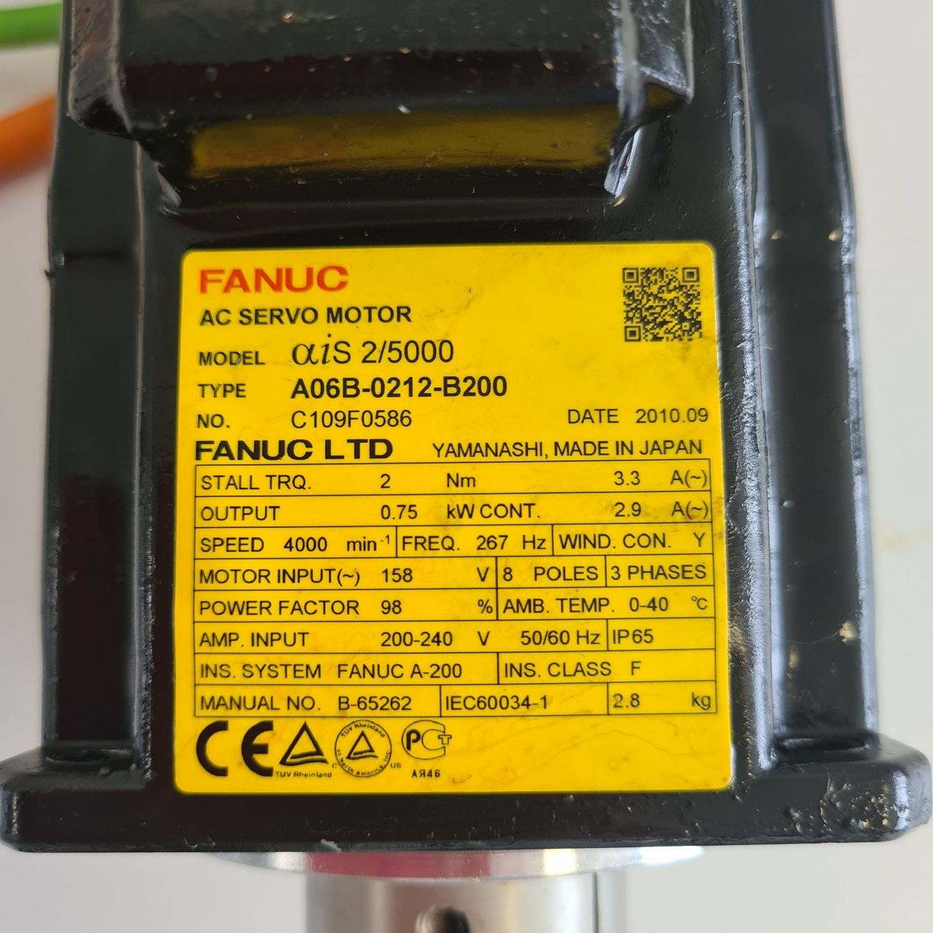 Fanuc Motoren: FANUC A06B-0212-B200 moteur – Gebraucht aus La Chaux-de-Fonds von Greub_Machines 1