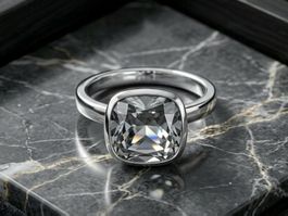 Modernes Design Silber Ring 925 mit Bergkristall  - NEU
