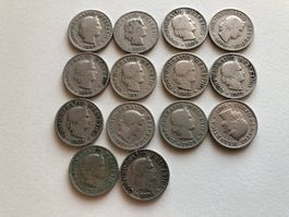 Lot mit 14 Stk. 5 Rp.  1897 - 1908