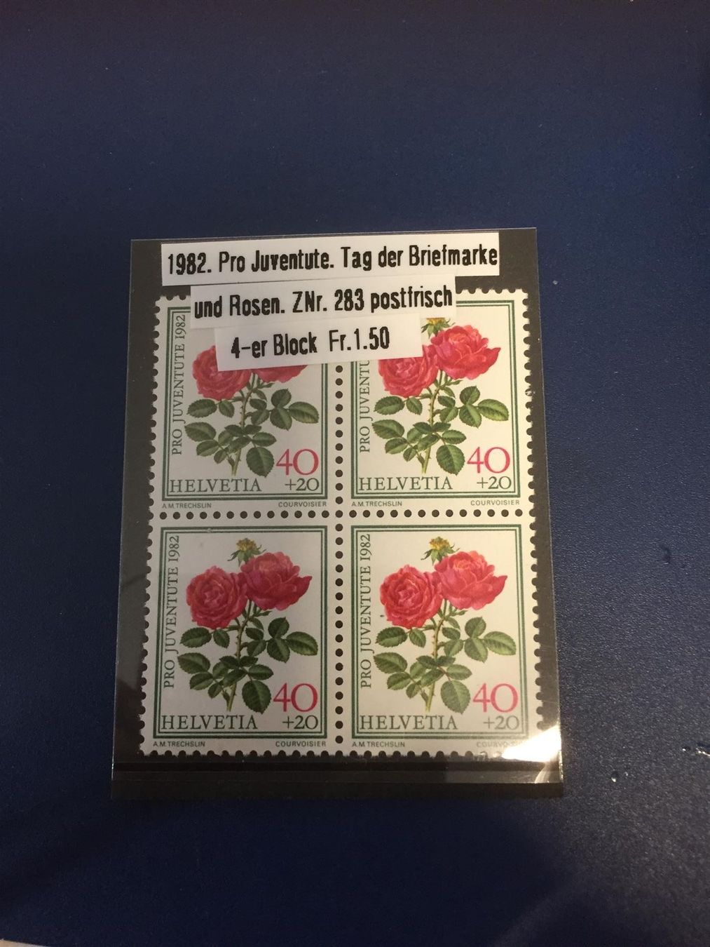 Tous les timbres: 1 Viererblock  Pro Juventute 1982** – D'occasion à St. Margarethen TG par SGHerbst07