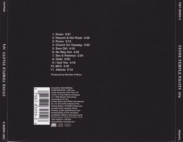 CD: Stone Temple Pilots – Nº4 – Usato da St.Gallen venduto da jalamusic 1