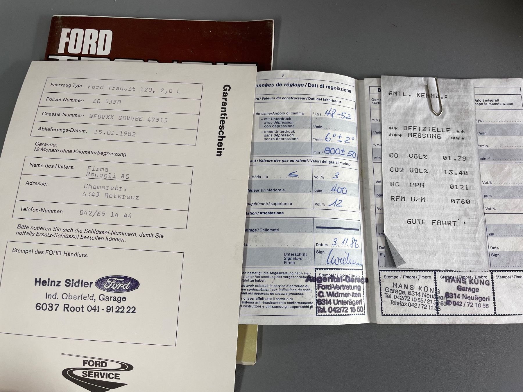 Ford Tutti i ricambio: Ford Transit Serviceheft / Betriebsanleitung – Usato da Neuägeri venduto da W111 1
