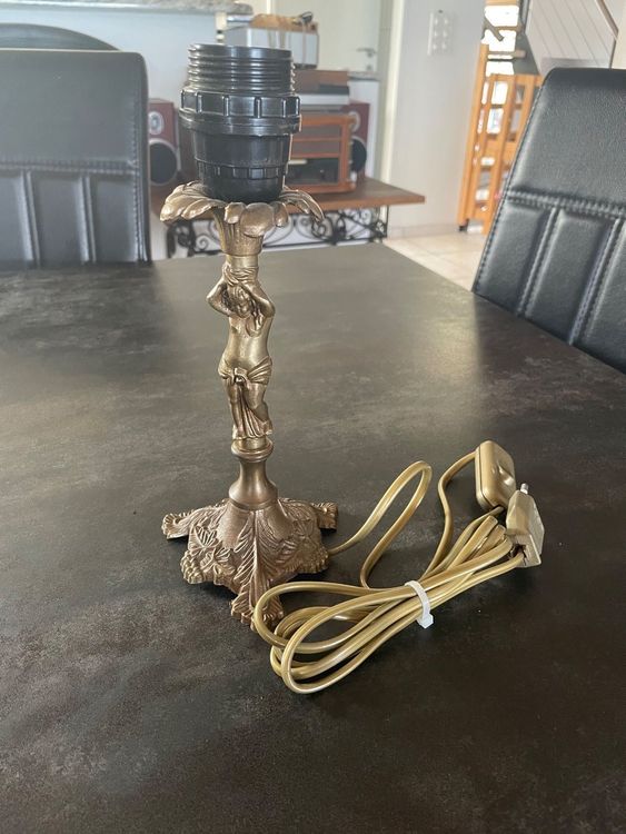 Ancien pied de lampe in opaline et laiton (Gebraucht) in Morges für CHF