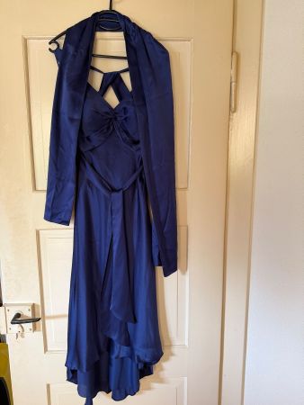 Modist Abendkleid Seide blau 36